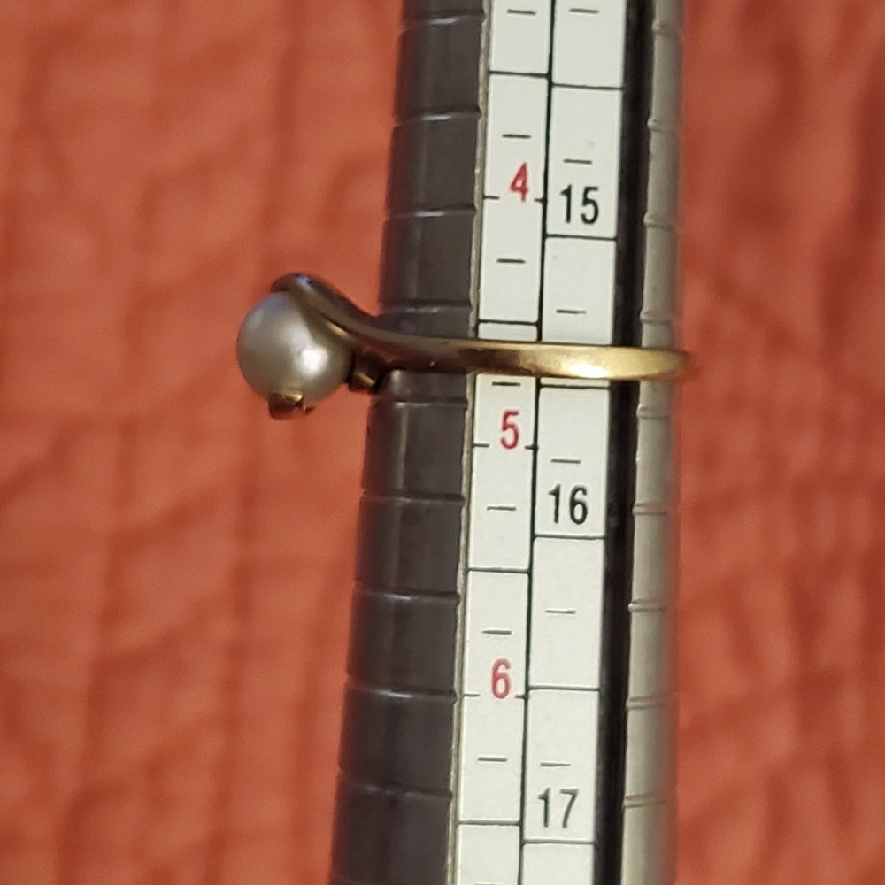 Vintage genuine pearl ring - Picture 5 of 6